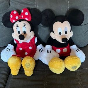 Disney Mickey Mouse and Minnie Mouse Plush Toy 17"